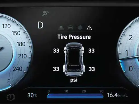 Hệ thống cảm biến áp suất lốp xe Hyundai Elantra