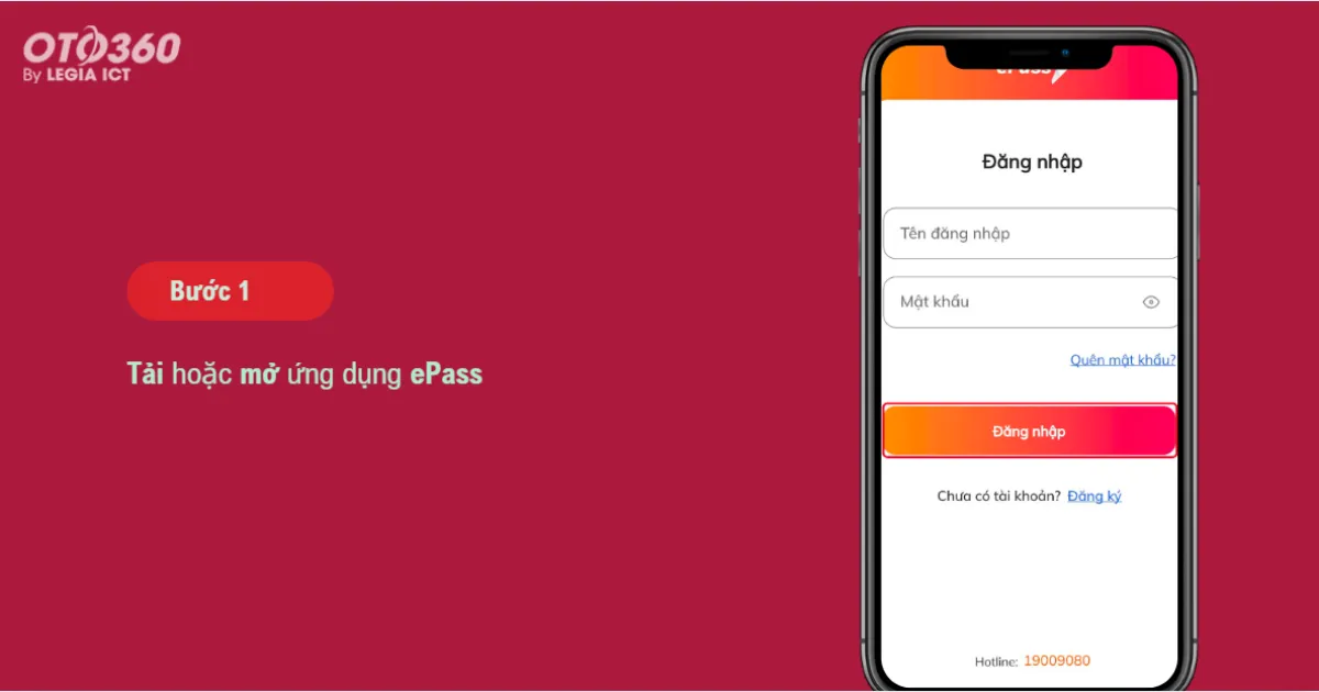 Bước 1: Tải hoặc mở ứng dụng ePass.