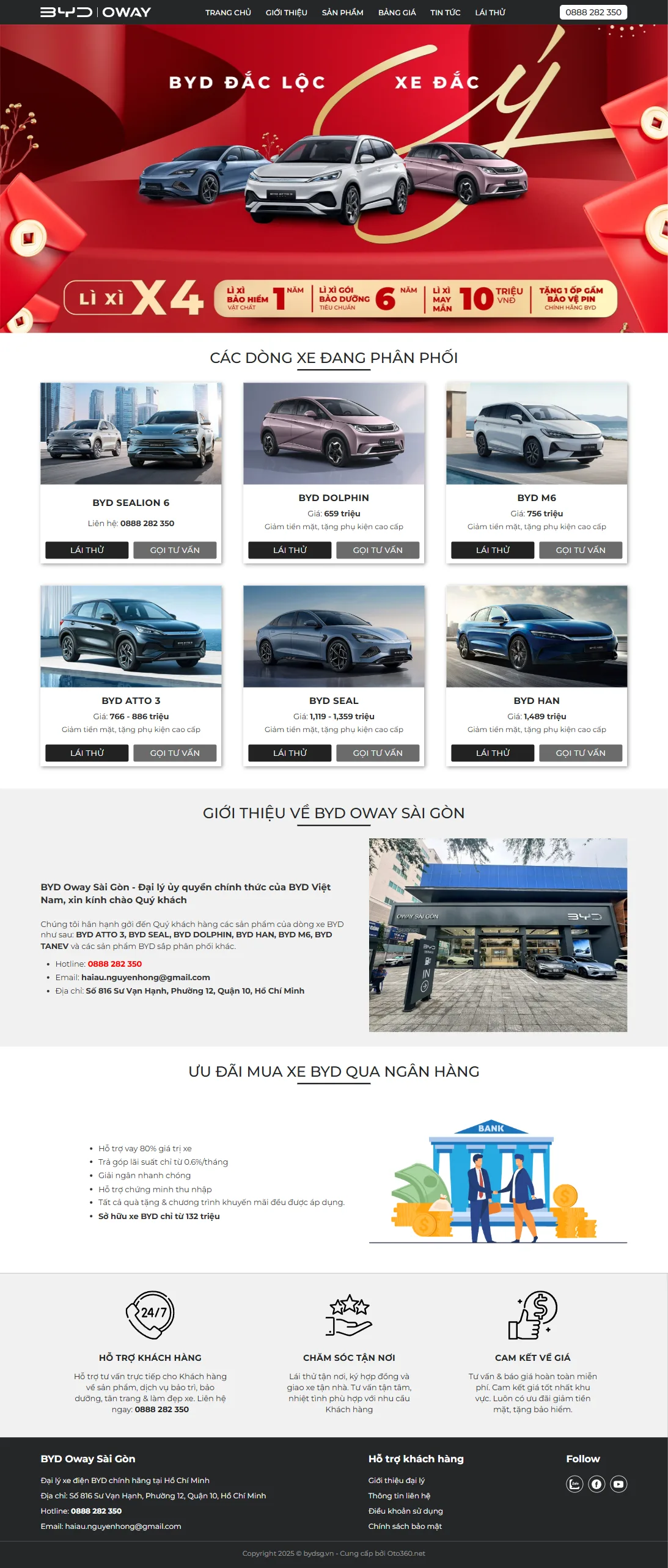 Mẫu website ô tô LeC04
