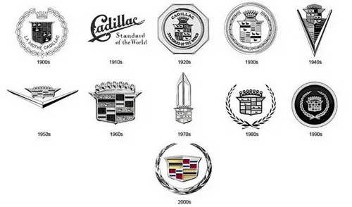 Đến nay Cadillac đã có khoảng 11 logo riêng cho thương hiệu