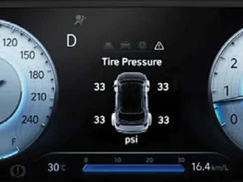 Hệ thống cảm biếng áp suất lốp xe Creta