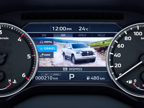 Cụm đồng hồ kỹ thuật số xe Mitsubishi Triton 2024