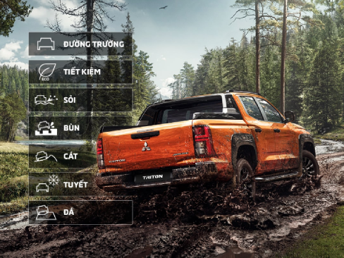 7 Chế độ lái tùy chọn xe Mitsubishi Triton 2024