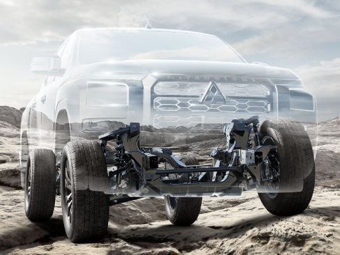 Hệ thống treo nâng cấp mới xe Mitsubishi Triton 2024