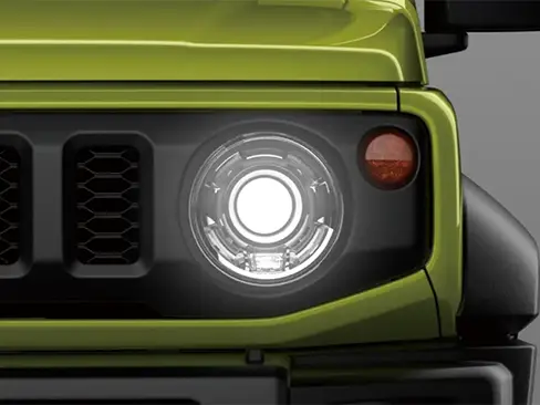 Đèn pha LED cùng vòi rửa đèn đầu xe Suzuki Jimny