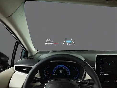Chức năng hiển thị thông tin trên kính lái HUD xe Toyota Corolla Altis